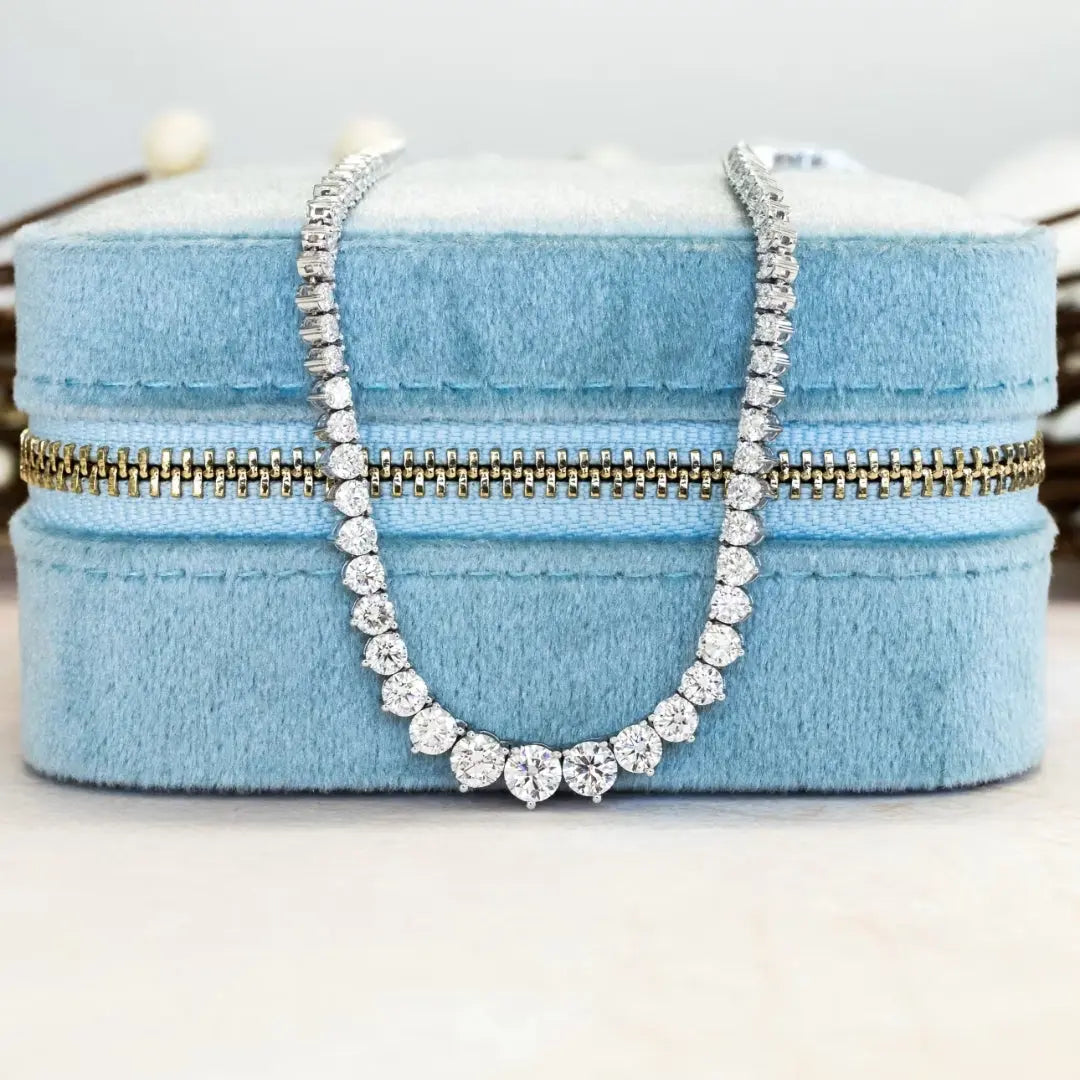 Blaze Round Cut Diamond Necklace Jewel Carts