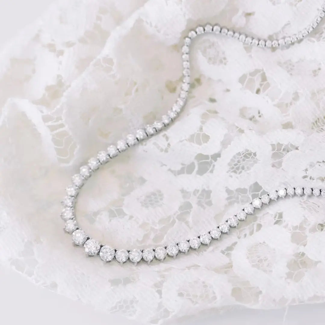 Blaze Round Cut Diamond Necklace Jewel Carts