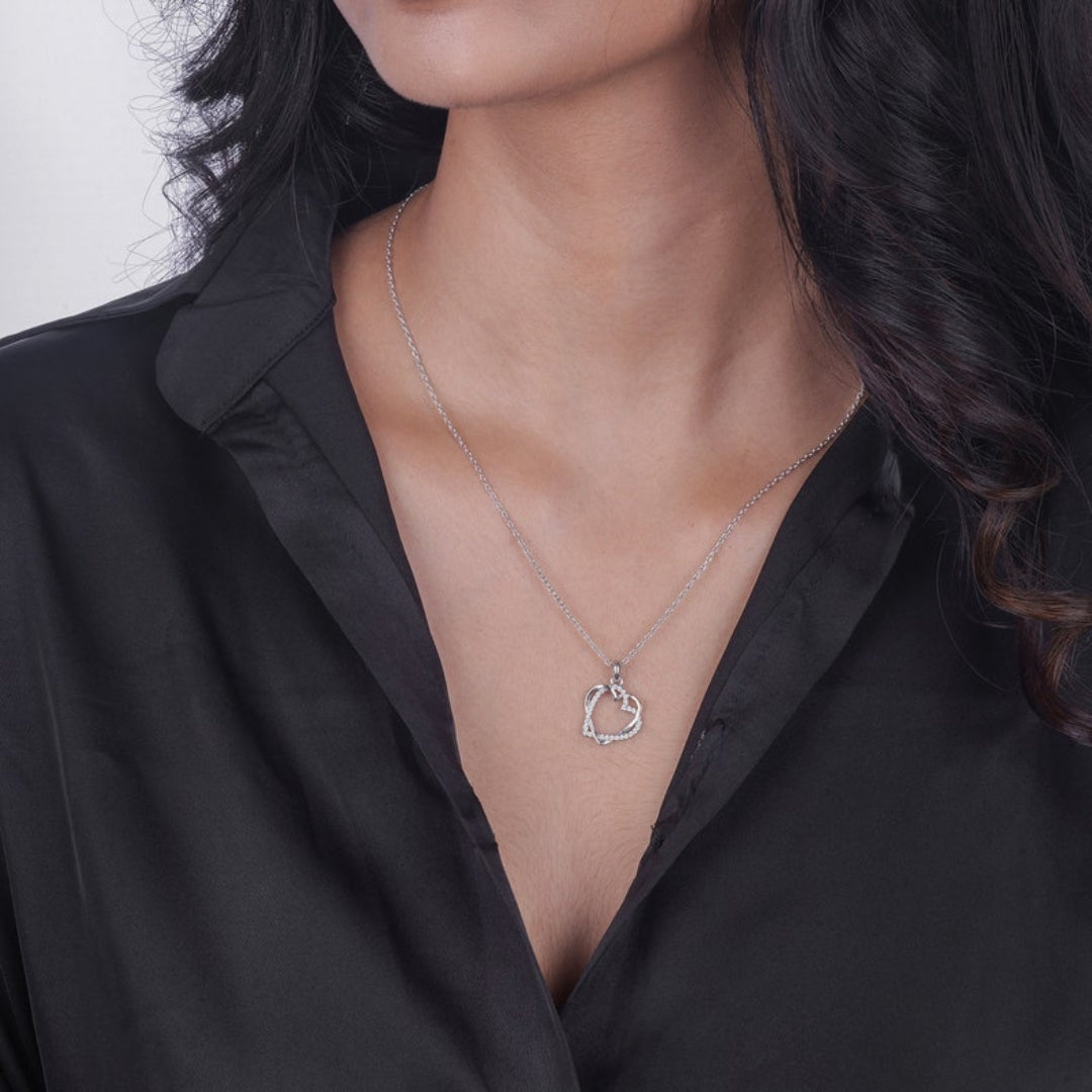 Jangling Round Cut Diamond Necklace Jewel Carts