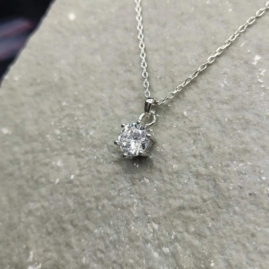 Mystic Round Cut Diamond Necklace Jewel Carts