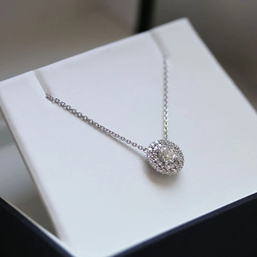 Moissanite 1.50 CT Round Cut Diamond Necklace Jewel Carts