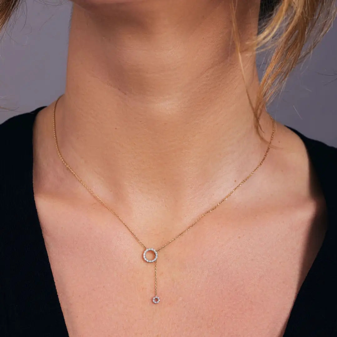 Moissanite 1.10 CT Round Cut Diamond Necklace Jewel Carts