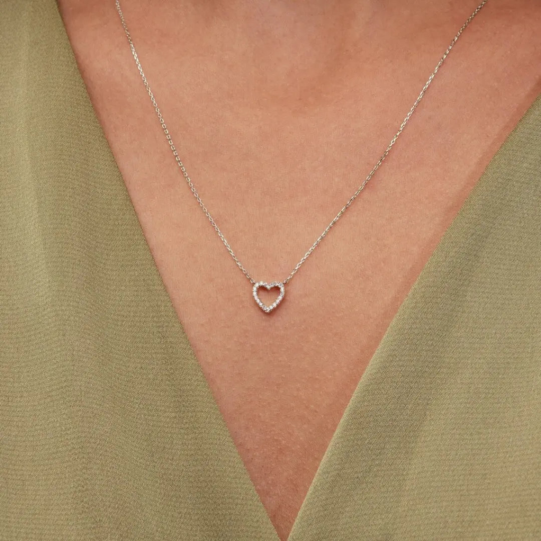 Moissanite 1.13 CT Round Cut Diamond Necklace Jewel Carts