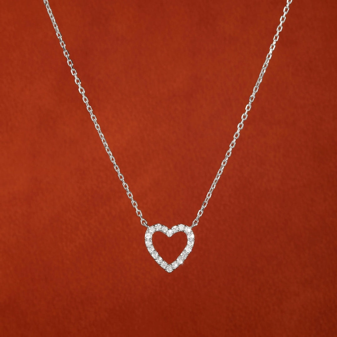 Moissanite 1.13 CT Round Cut Diamond Necklace Jewel Carts