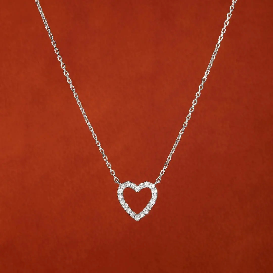 Moissanite 1.13 CT Round Cut Diamond Necklace Jewel Carts