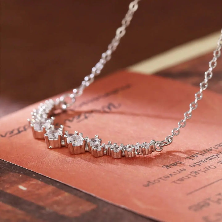 Appropriate 1.20 CT Round Cut Diamond Necklace Jewel Carts