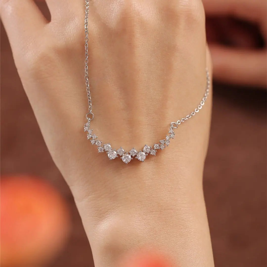Appropriate 1.20 CT Round Cut Diamond Necklace Jewel Carts