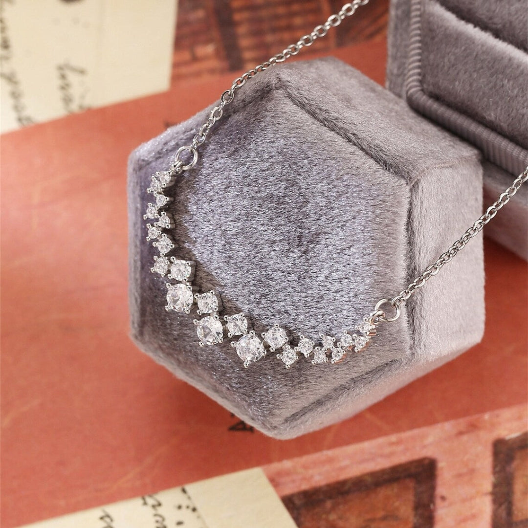Appropriate 1.20 CT Round Cut Diamond Necklace Jewel Carts