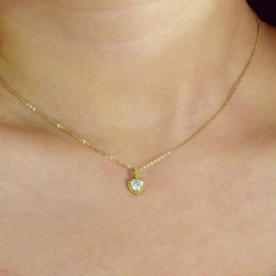 Moissanite 1.20 CT Heart Cut Diamond Necklace Jewel Carts
