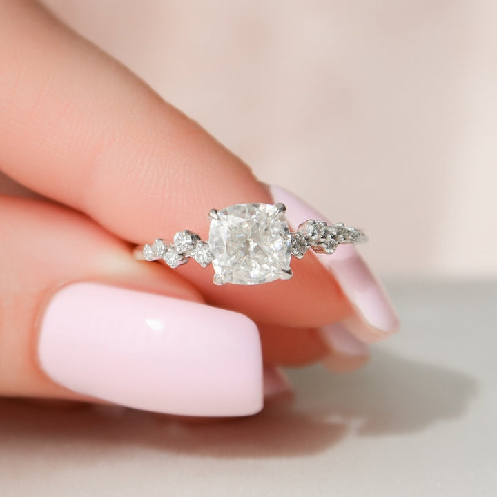 Timeless Cushion Cut Moissanite Handmade Ring with Stunning Brilliance