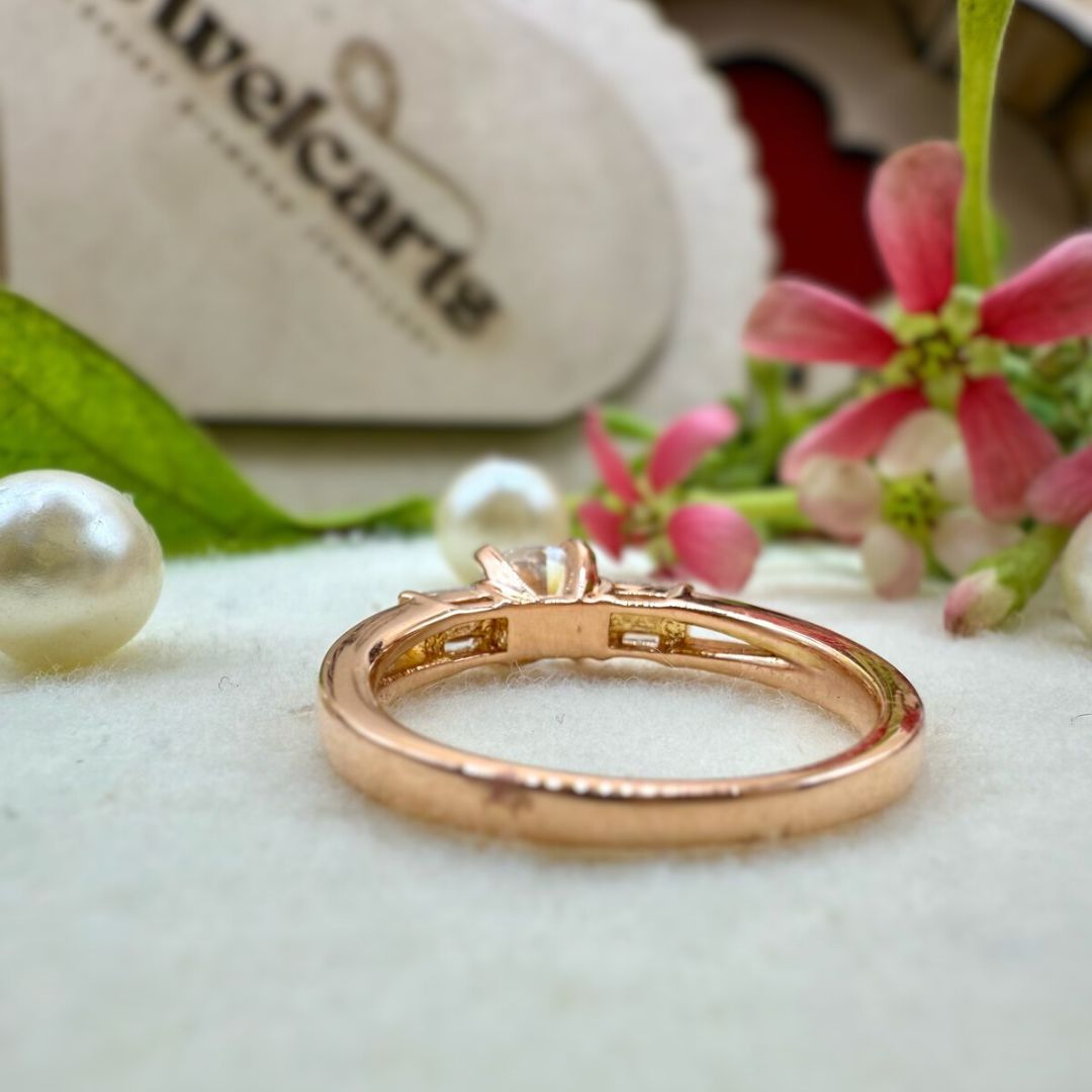 3.34 CT Round Moissanite Wedding Ring with Side Stunning Stones