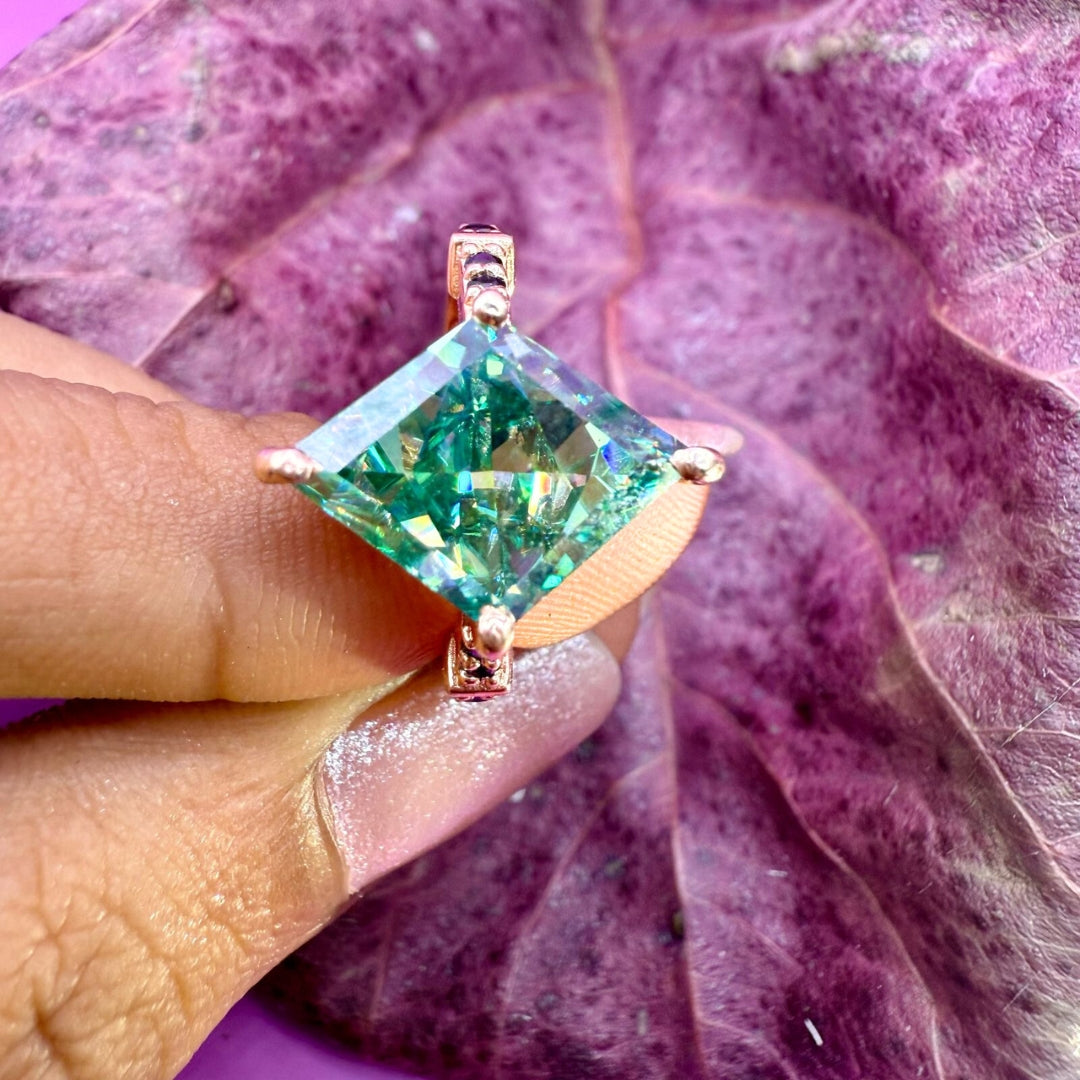 Moissanite 3.84 CT Kite Cut Moissanite Side Stone Anniversary Gift Ring