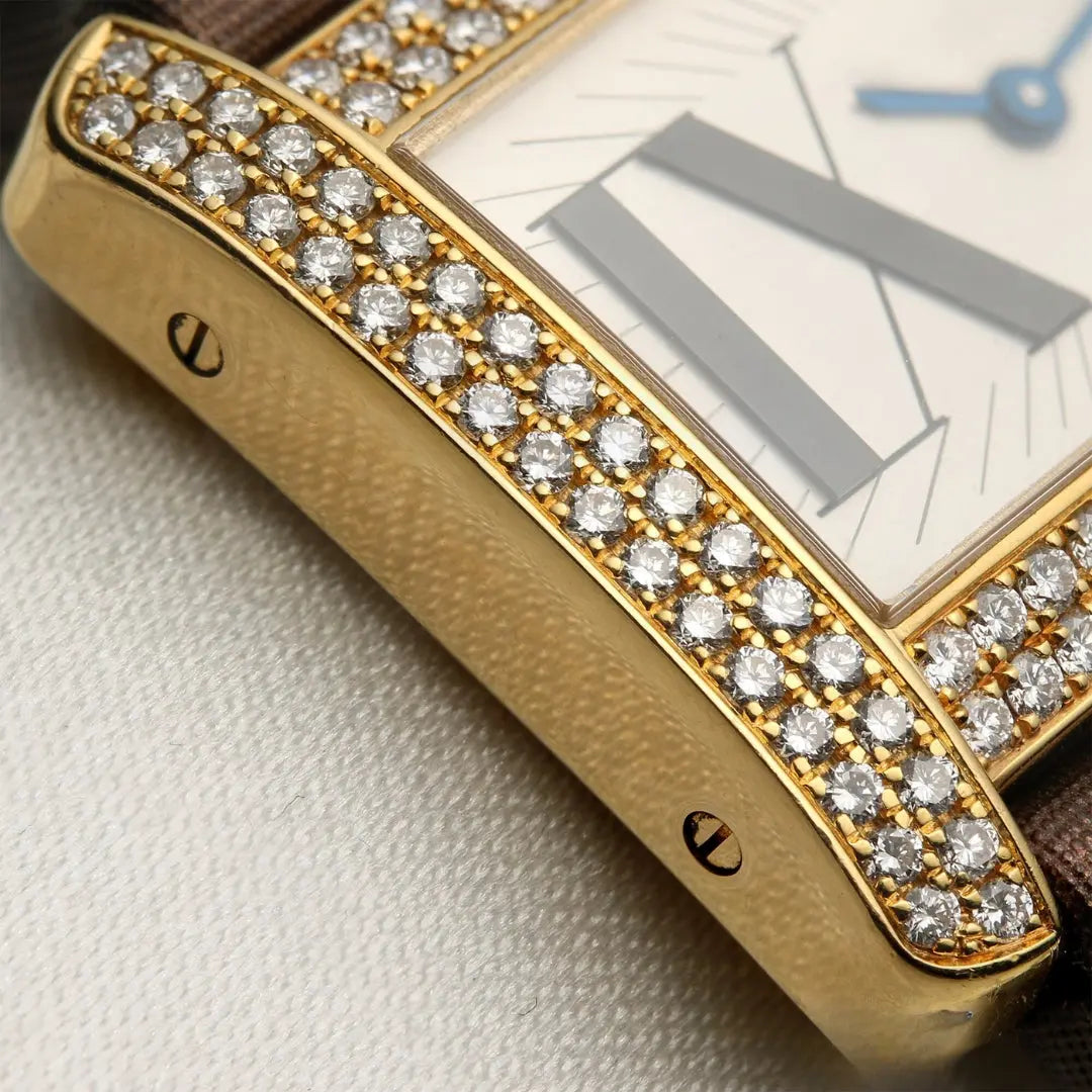 Moissanite 15.00 CT Round Cut Diamond Minimalist Watch Jewel Carts