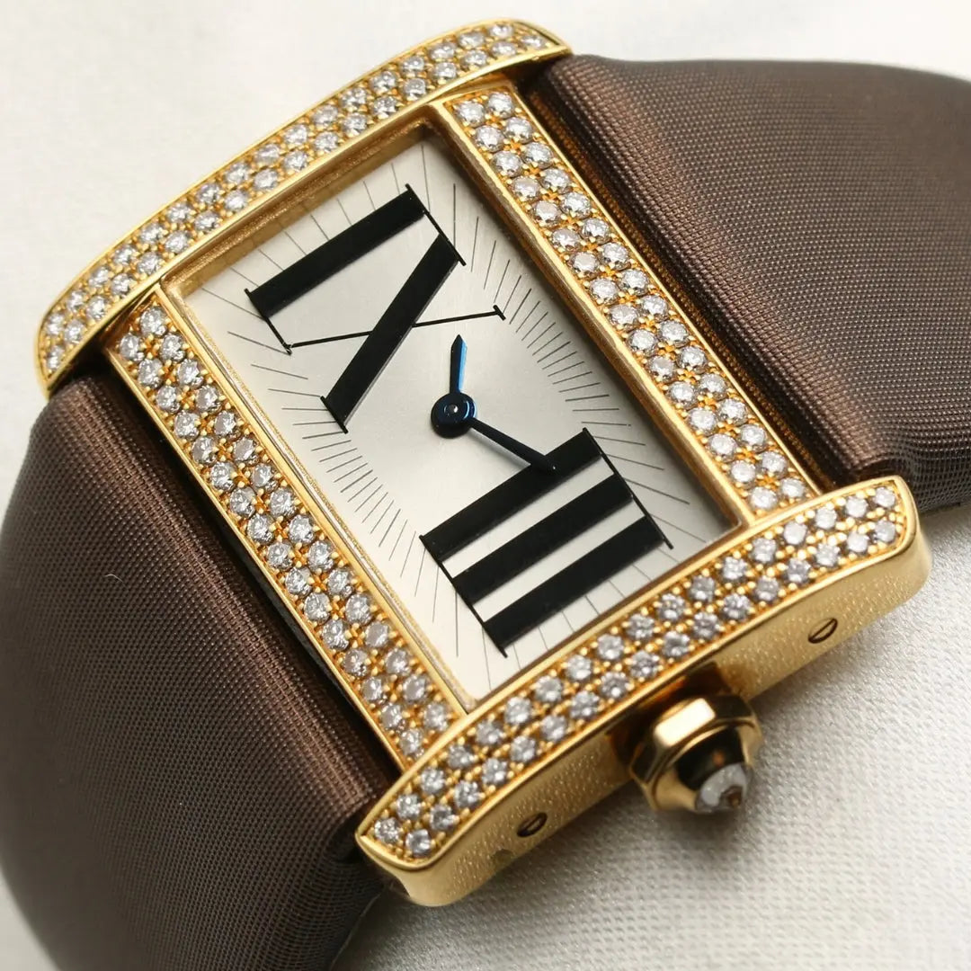 Moissanite 15.00 CT Round Cut Diamond Minimalist Watch Jewel Carts