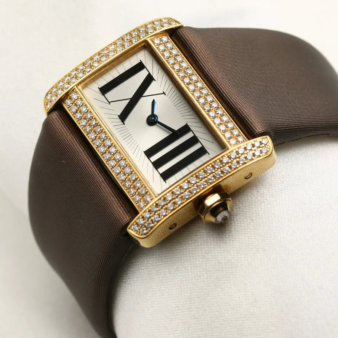 Moissanite 15.00 CT Round Cut Diamond Minimalist Watch Jewel Carts