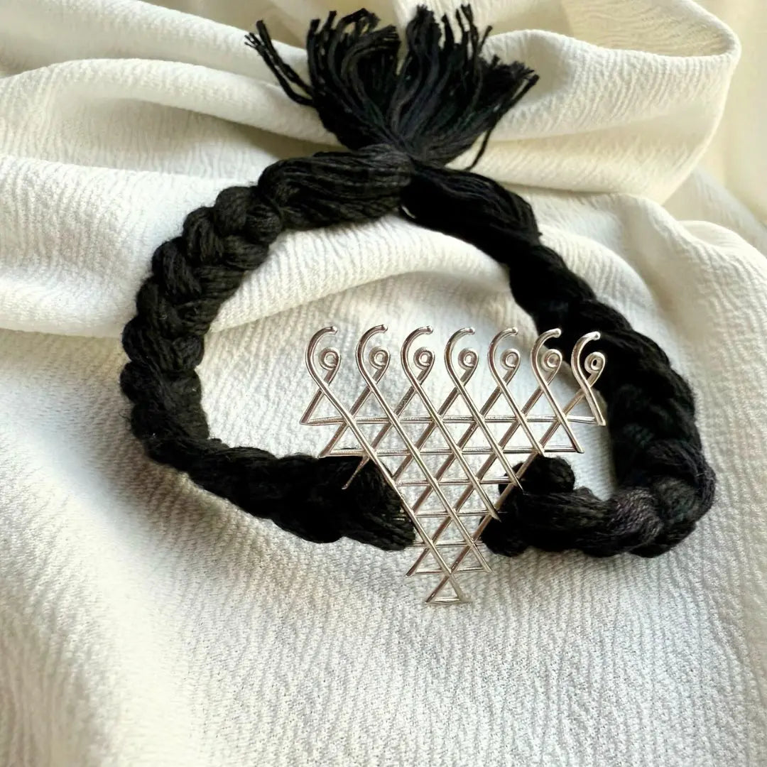 Handcrafted Silver Saraswati Yantra Bracelet - A Special Blessed Gift Jewel Carts