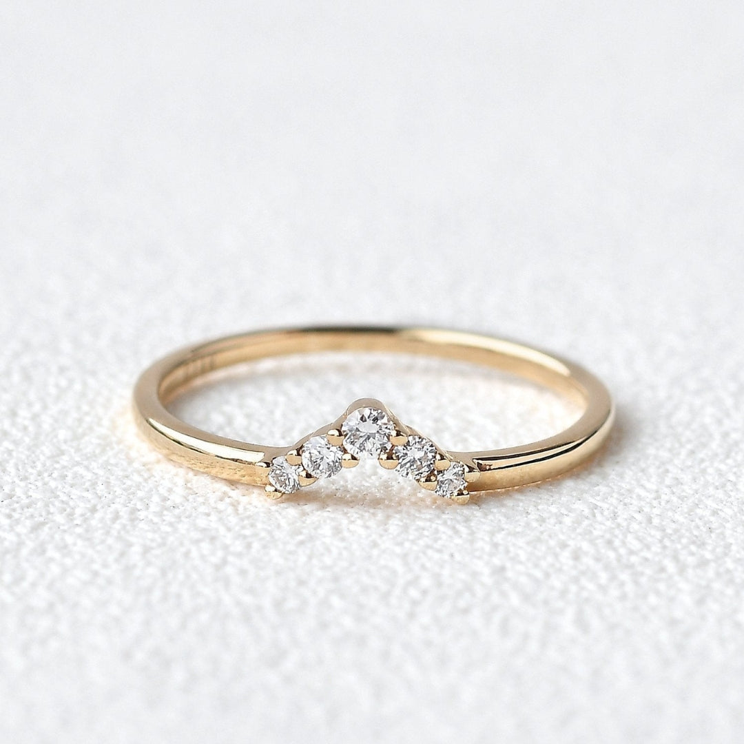 Lab Grown 1.00 CT Round Cut Diamond Boho & Hippie Handmade Band