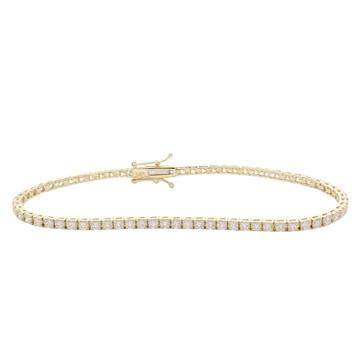 Lab Grown 13.00 CT Round Diamond Mid-Century Bracelet Jewel Carts