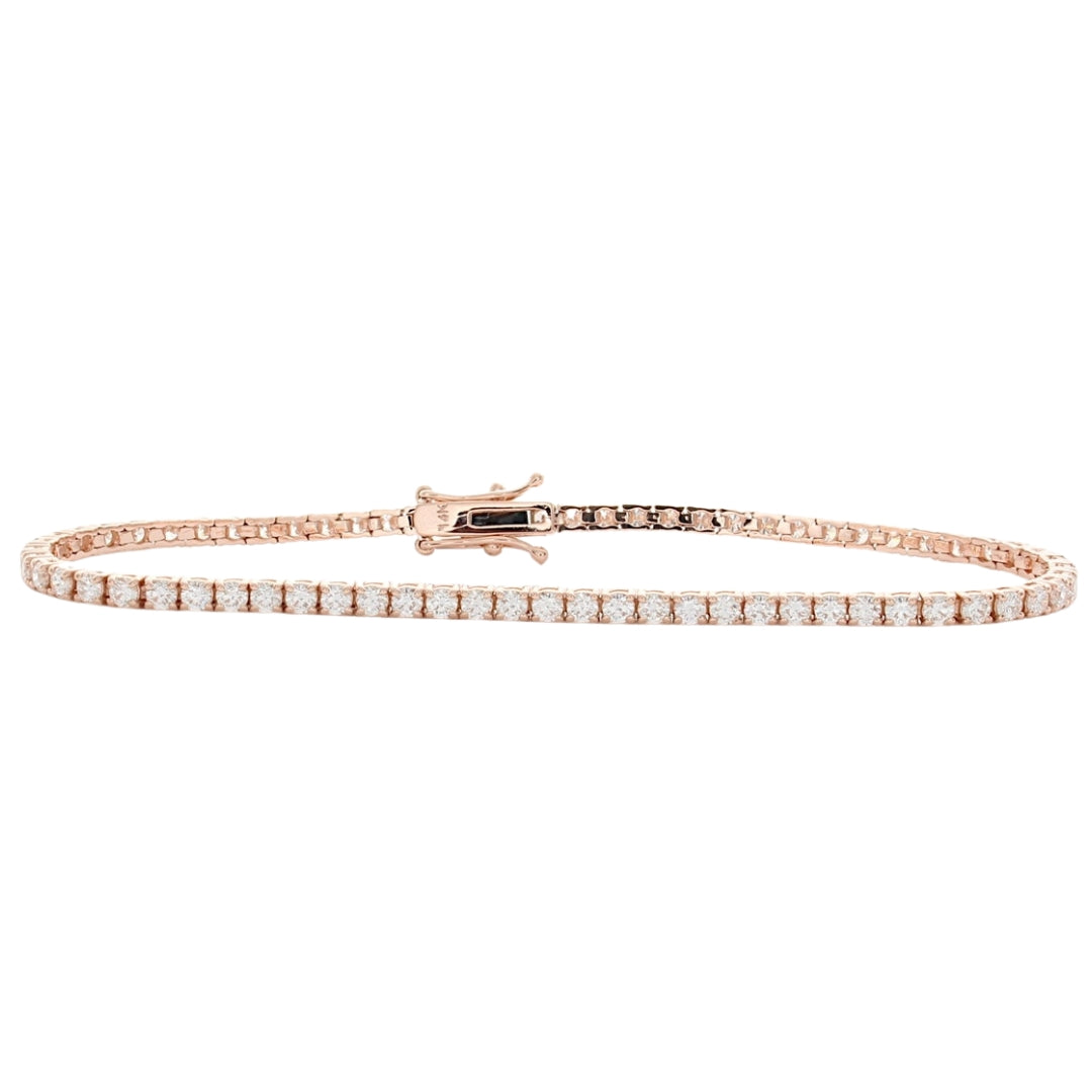 Lab Grown 13.00 CT Round Diamond Mid-Century Bracelet Jewel Carts