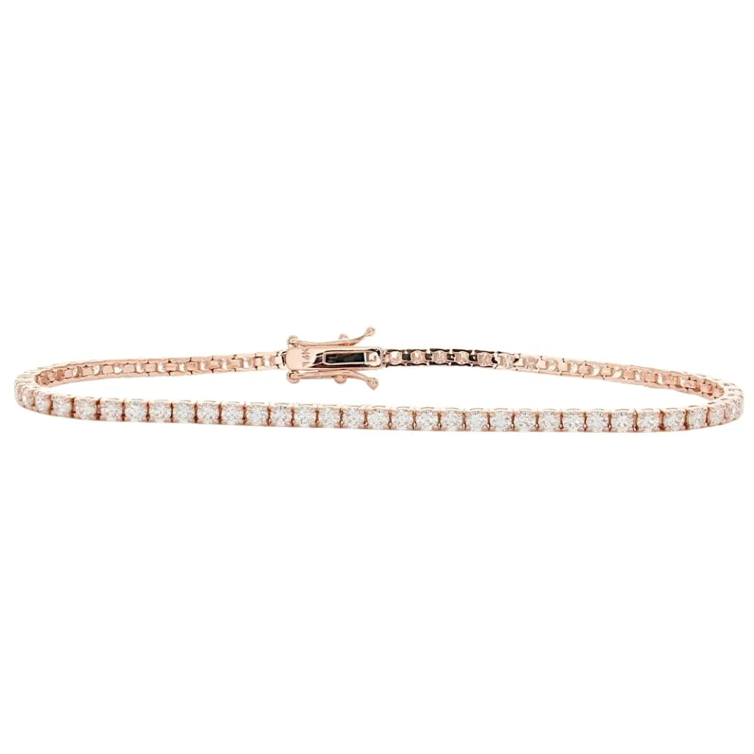 Lab Grown 13.00 CT Round Diamond Mid-Century Bracelet Jewel Carts