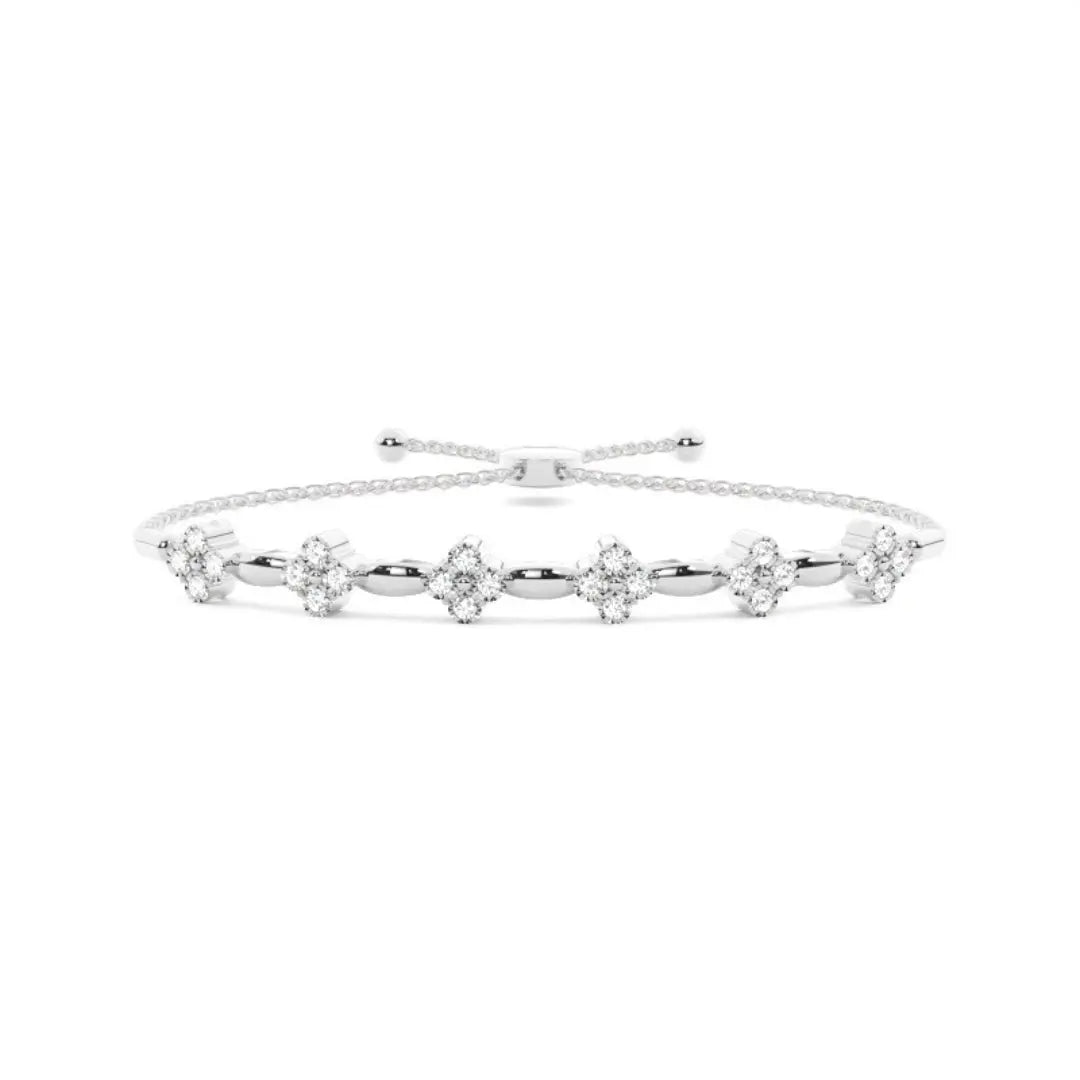 Celebrity Style Lab Grown 3.15 CT Round Diamond Gothic Bracelet Jewel Carts