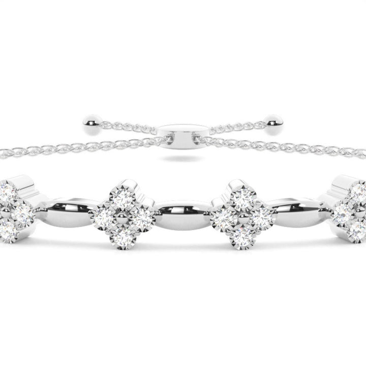 Celebrity Style Lab Grown 3.15 CT Round Diamond Gothic Bracelet