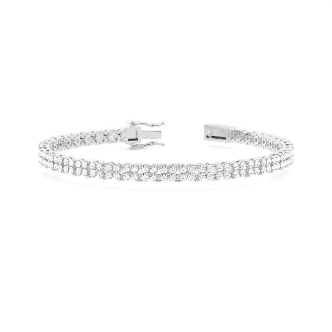 Round Bracelet 5.20 CT Lab Grown Diamond Perfect for Occasion Jewel Carts