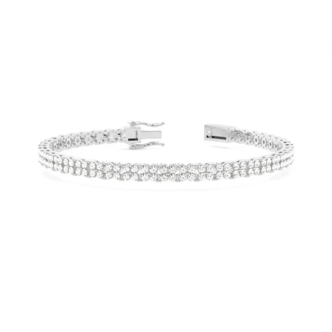 Round Bracelet 5.20 CT Lab Grown Diamond Perfect for Occasion Jewel Carts