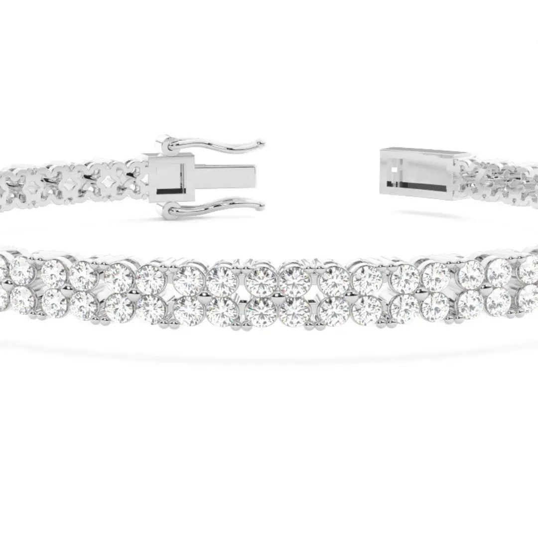 Round Bracelet 5.20 CT Lab Grown Diamond Perfect for Occasion Jewel Carts