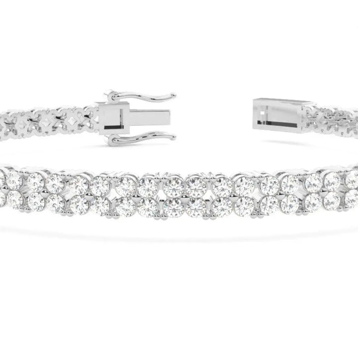 Round Bracelet 5.20 CT Lab Grown Diamond Perfect for Occasion Jewel Carts