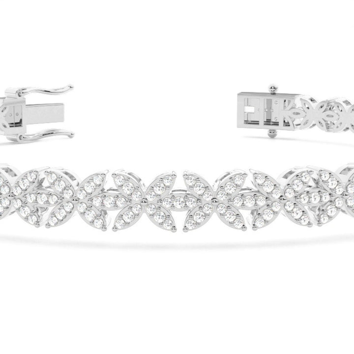 Round Lab Grown Diamond 4.80 CT Tennis Bracelet For Women