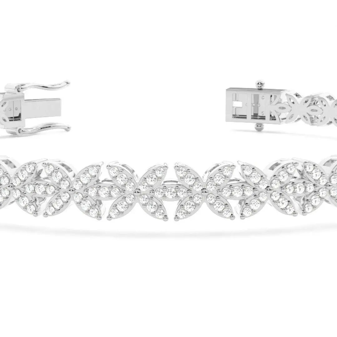 Round Lab Grown Diamond 4.80 CT Tennis Bracelet For Women Jewel Carts