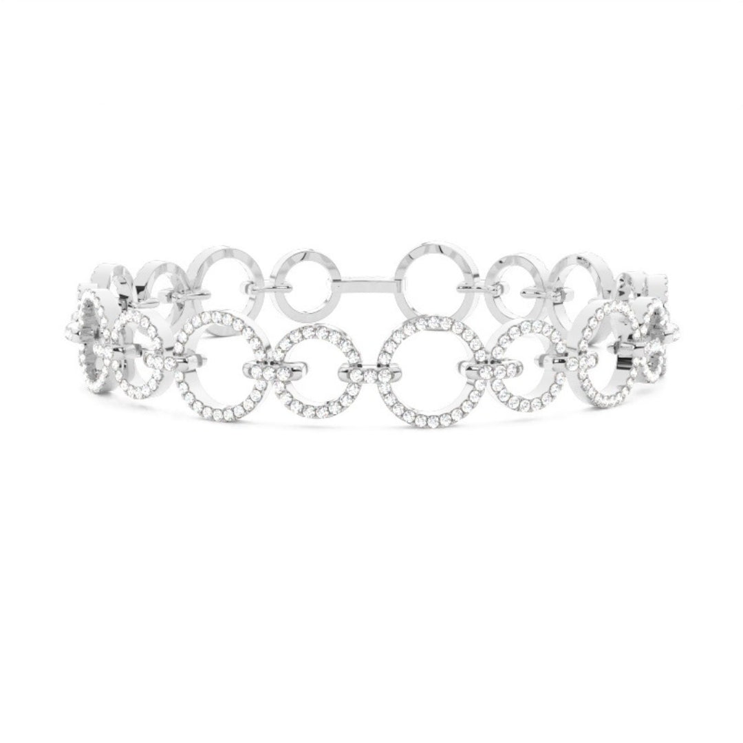 Round Cut Lab Grown 3.70 CT Diamond Bracelet for Her Jewel Carts