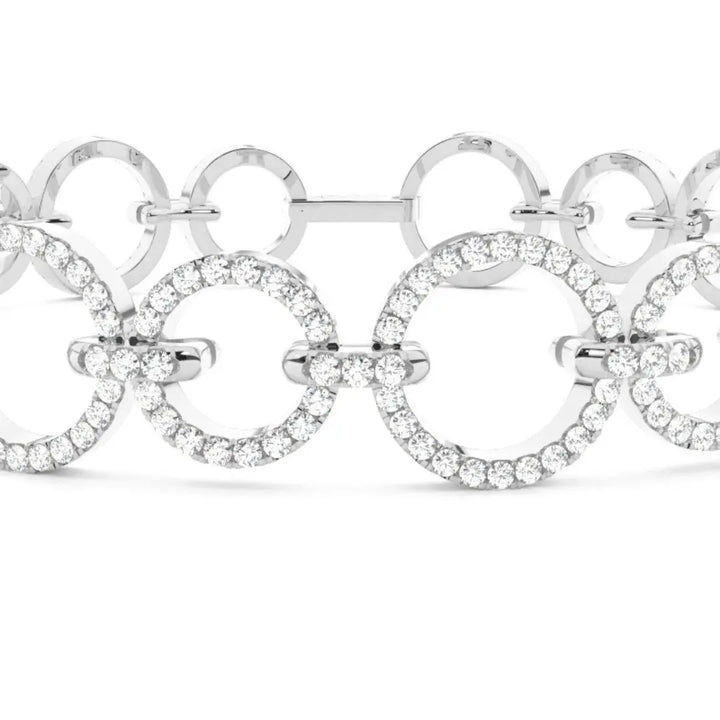 Round Cut Lab Grown 3.70 CT Diamond Bracelet for Her Jewel Carts