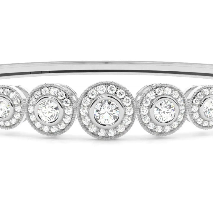 5.85 CT Lab-Grown Round Cut Diamond Bracelet – Luxury & Brilliance Jewel Carts