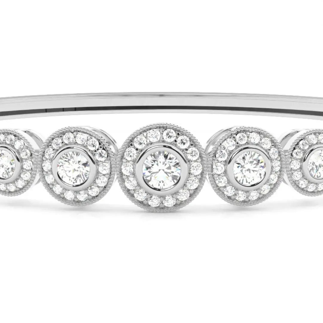 5.85 CT Lab-Grown Round Cut Diamond Bracelet – Luxury & Brilliance Jewel Carts