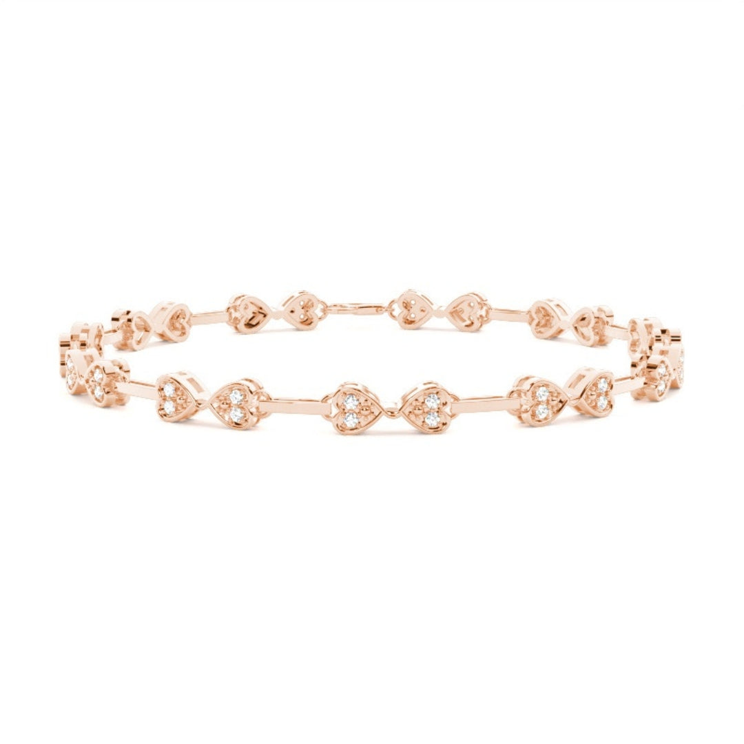 Unique Brilliance Round Cut 3.42 CT Lab Diamond Bracelet Jewel Carts