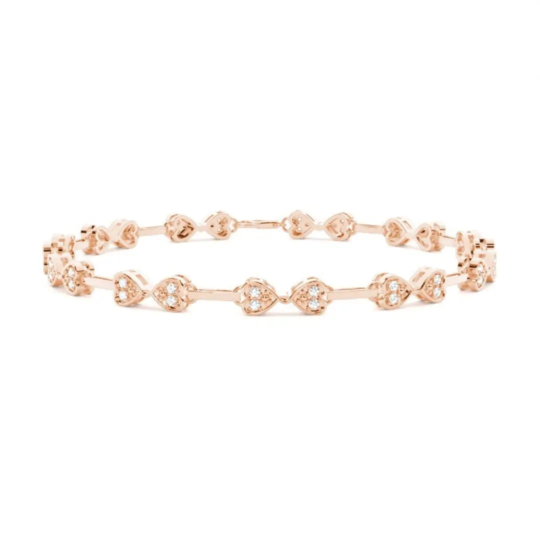 Unique Brilliance Round Cut 3.42 CT Lab Diamond Bracelet Jewel Carts