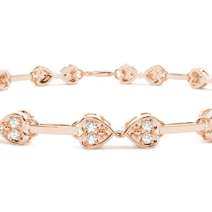 Unique Brilliance Round Cut 3.42 CT Lab Diamond Bracelet Jewel Carts
