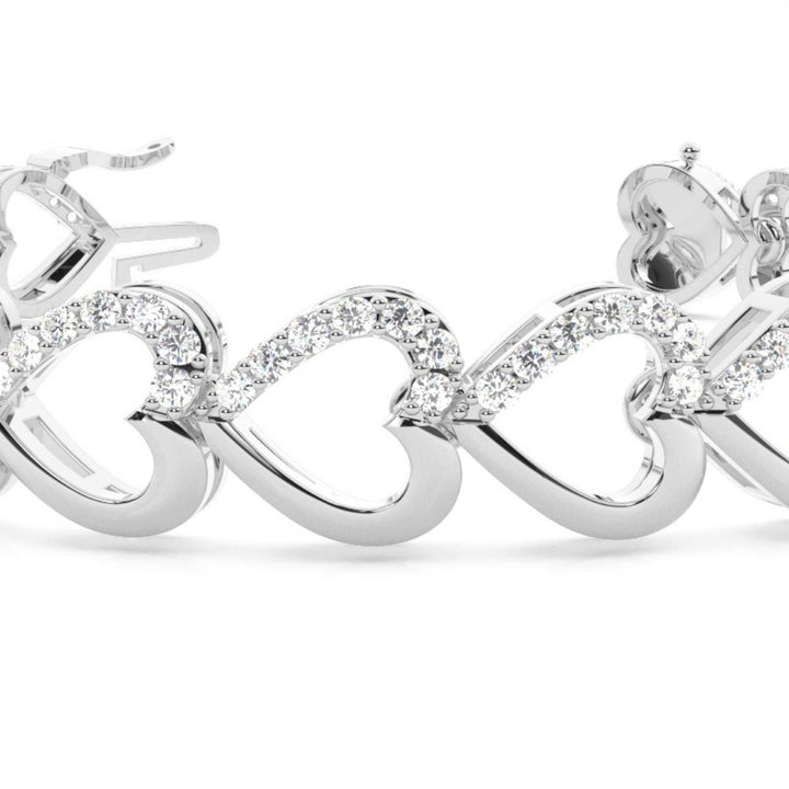 3.25 CT Round Cut Lab Grown Diamond Bracelet True Luxury