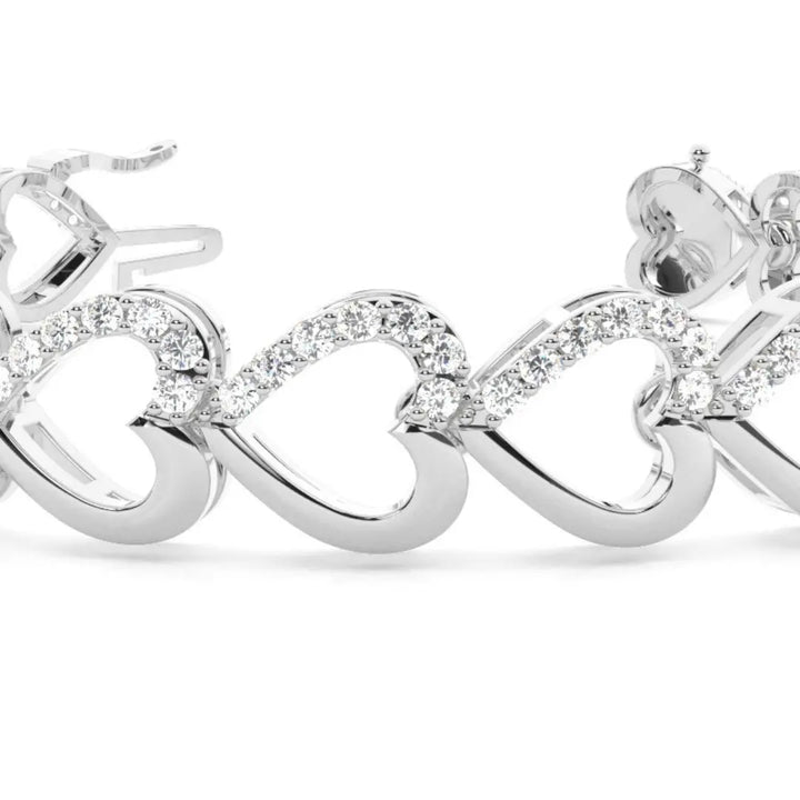 3.25 CT Round Cut Lab Grown Diamond Bracelet True Luxury Jewel Carts