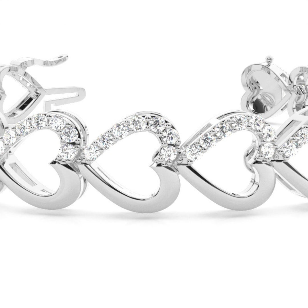 3.25 CT Round Cut Lab Grown Diamond Bracelet True Luxury Jewel Carts