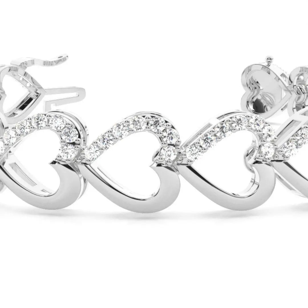 3.25 CT Round Cut Lab Grown Diamond Bracelet True Luxury Jewel Carts