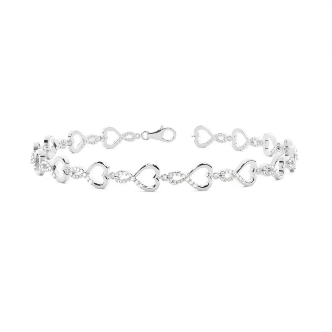 3.95 CT Round Cut Lab Grown Diamond Bracelet An Icon of Luxury Jewel Carts