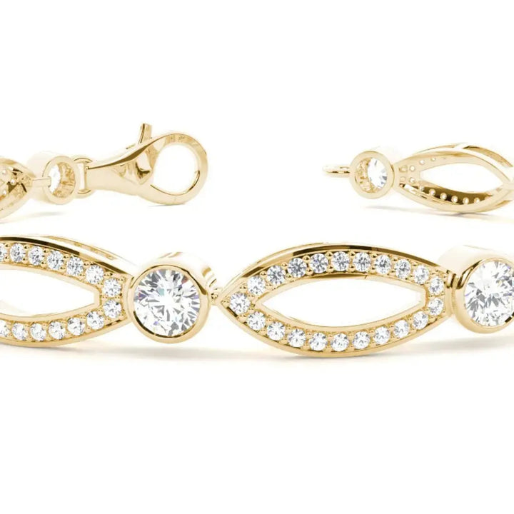Brilliant 4.95 CT Lab Grown Diamond Bracelet for Women Jewel Carts