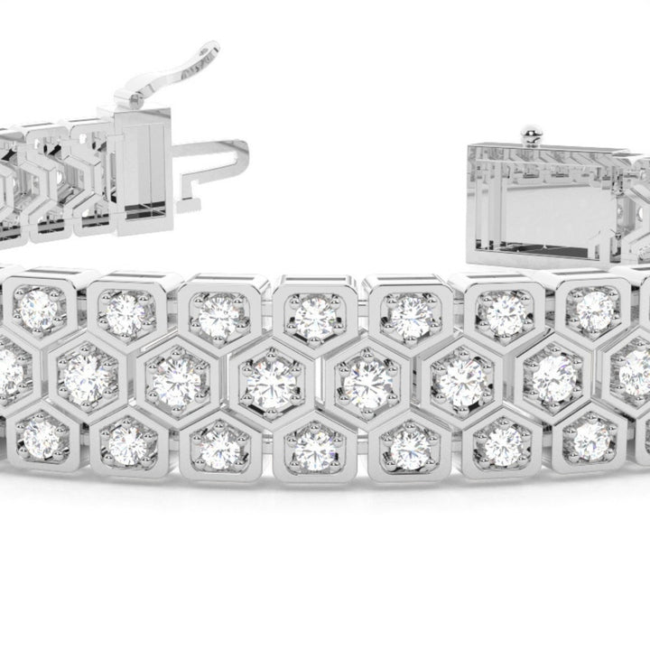 Classic 5.40 CT Lab Grown Diamond Art Deco Bracelet Perfection
