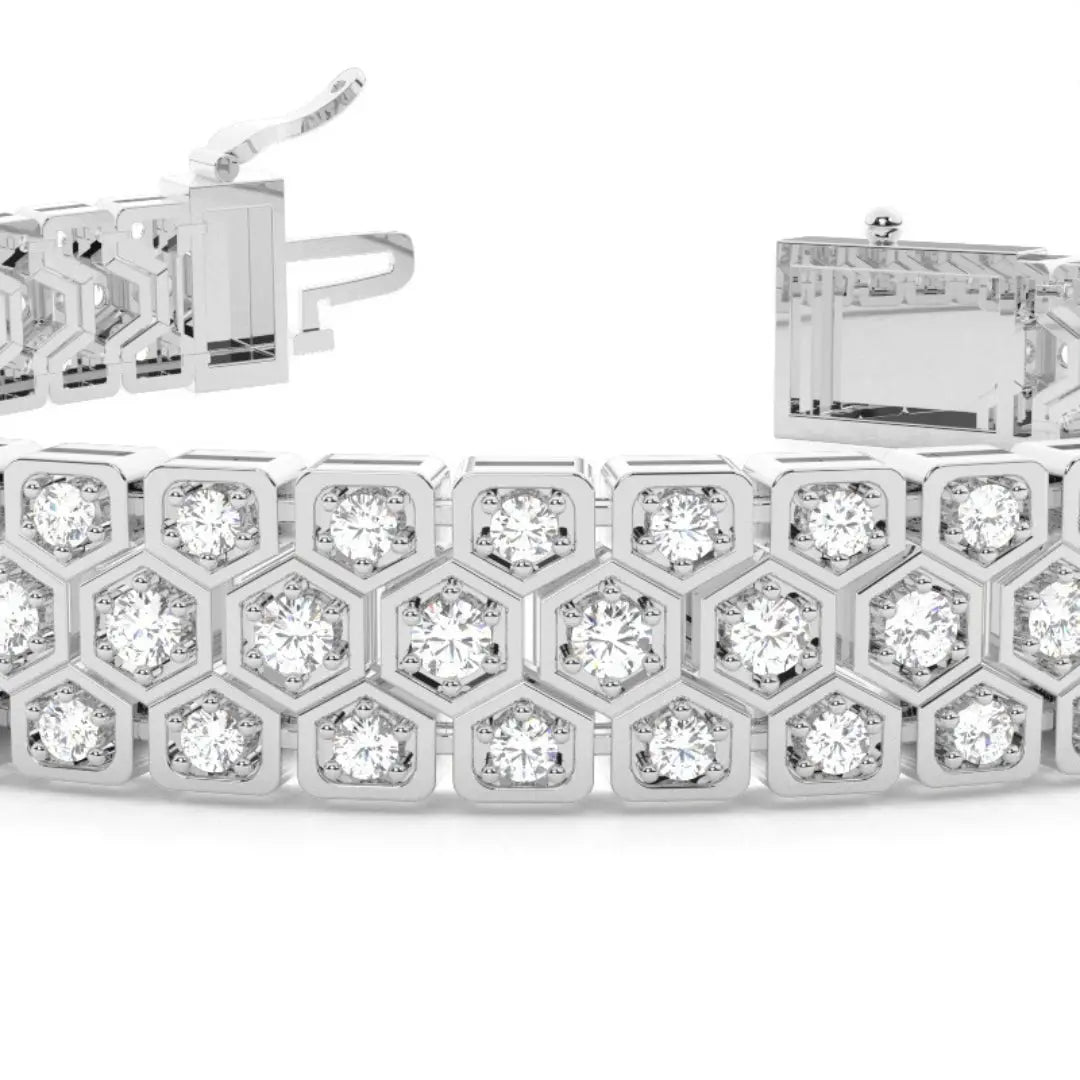 Classic 5.40 CT Lab Grown Diamond Art Deco Bracelet Perfection Jewel Carts