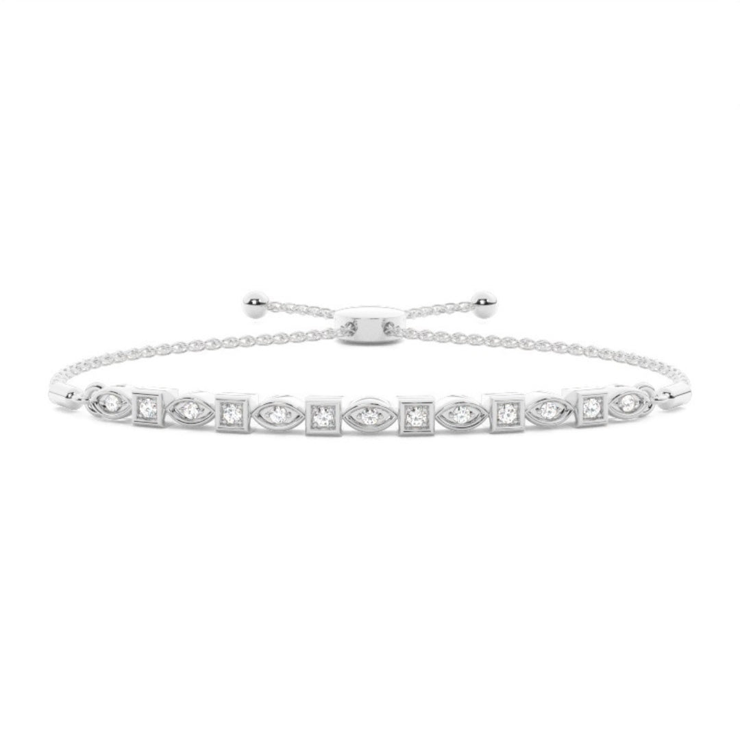 A Unique Sparkle 3.50 CT Lab-Grown Round Cut Diamond Bracelet Jewel Carts