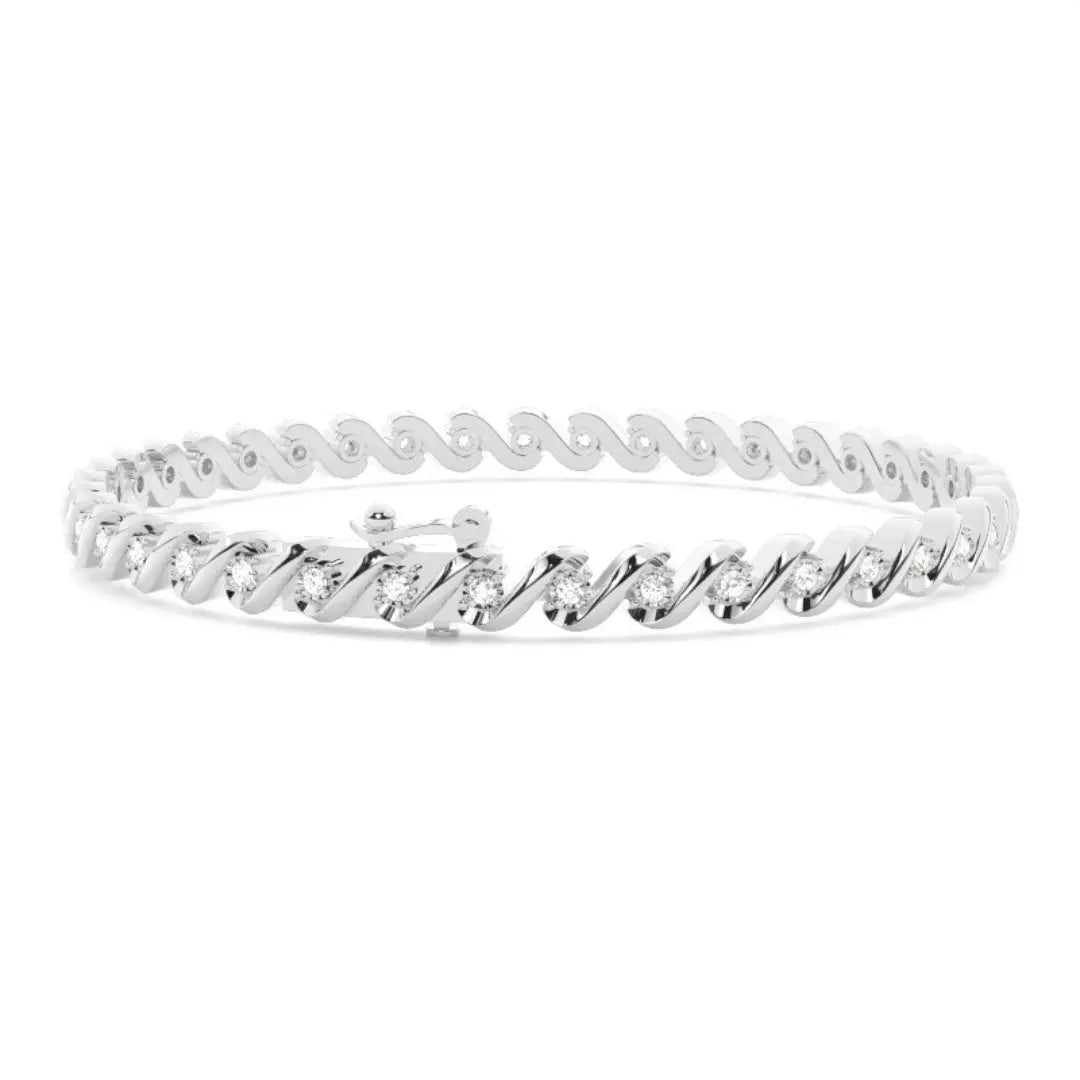 3.35 CT Round Cut Lab Grown Bracelet A Radiant Masterpiece Jewel Carts
