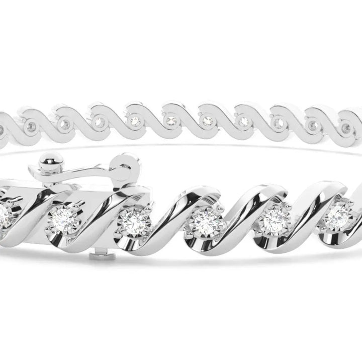 3.35 CT Round Cut Lab Grown Bracelet A Radiant Masterpiece Jewel Carts